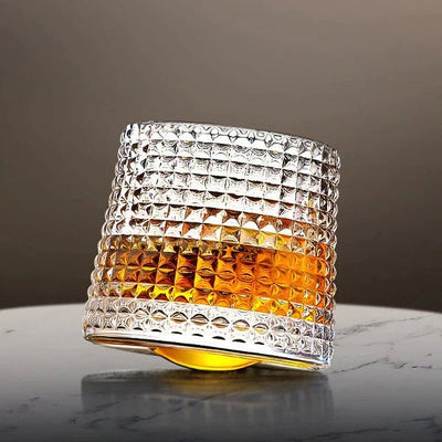 Obrotowe szklanki kryształowe do whisky 160-200 ml - bez ołowiu, do zmywarki