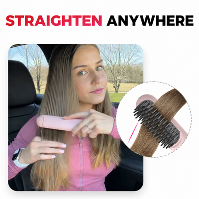 Prostownica | Bezprzewodowa szczotka prostująca | Szybka stylizacja i lśniące włosy | IonFlex Styler