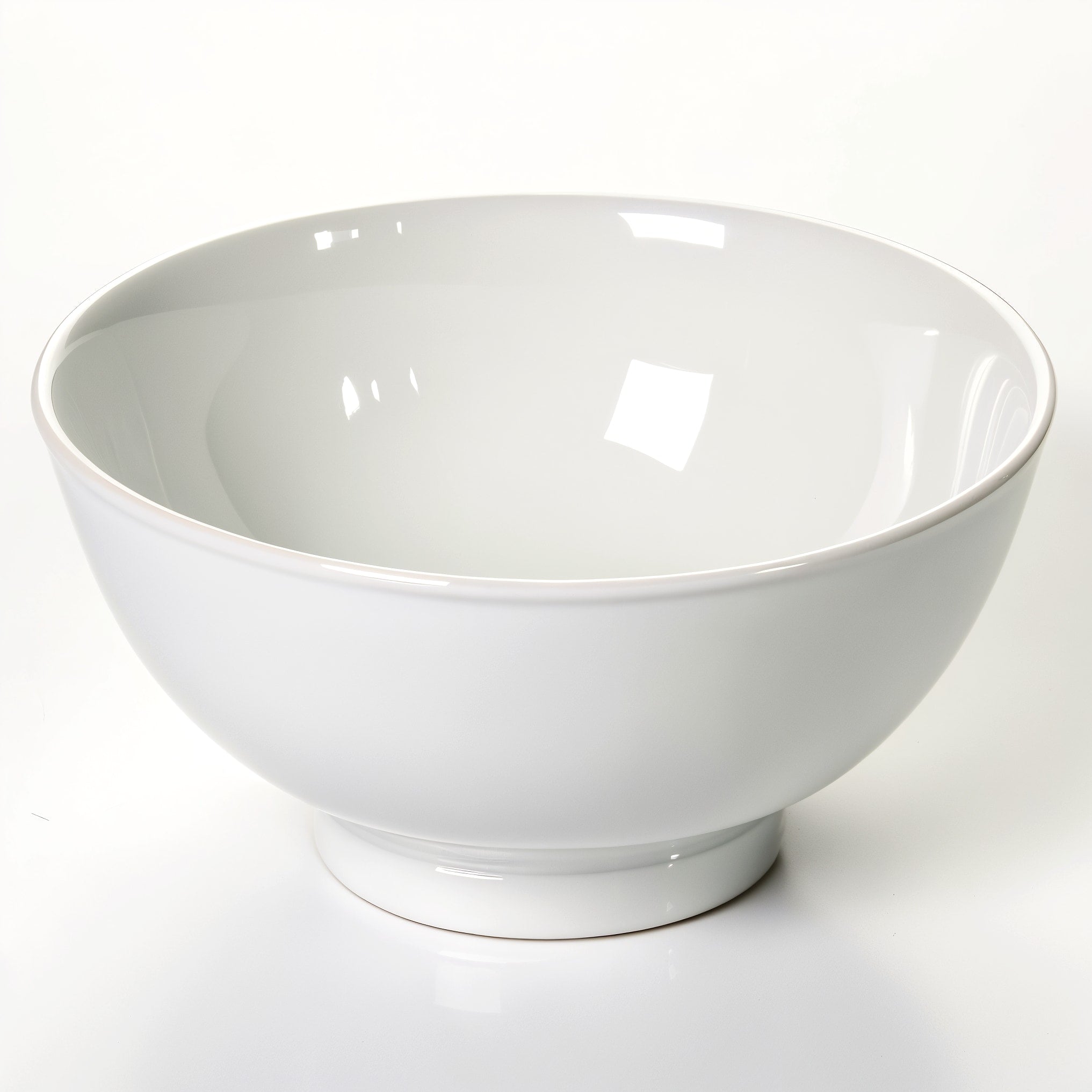 HAISENBERG miska ceramiczna biała błyszcząca — widok z góry