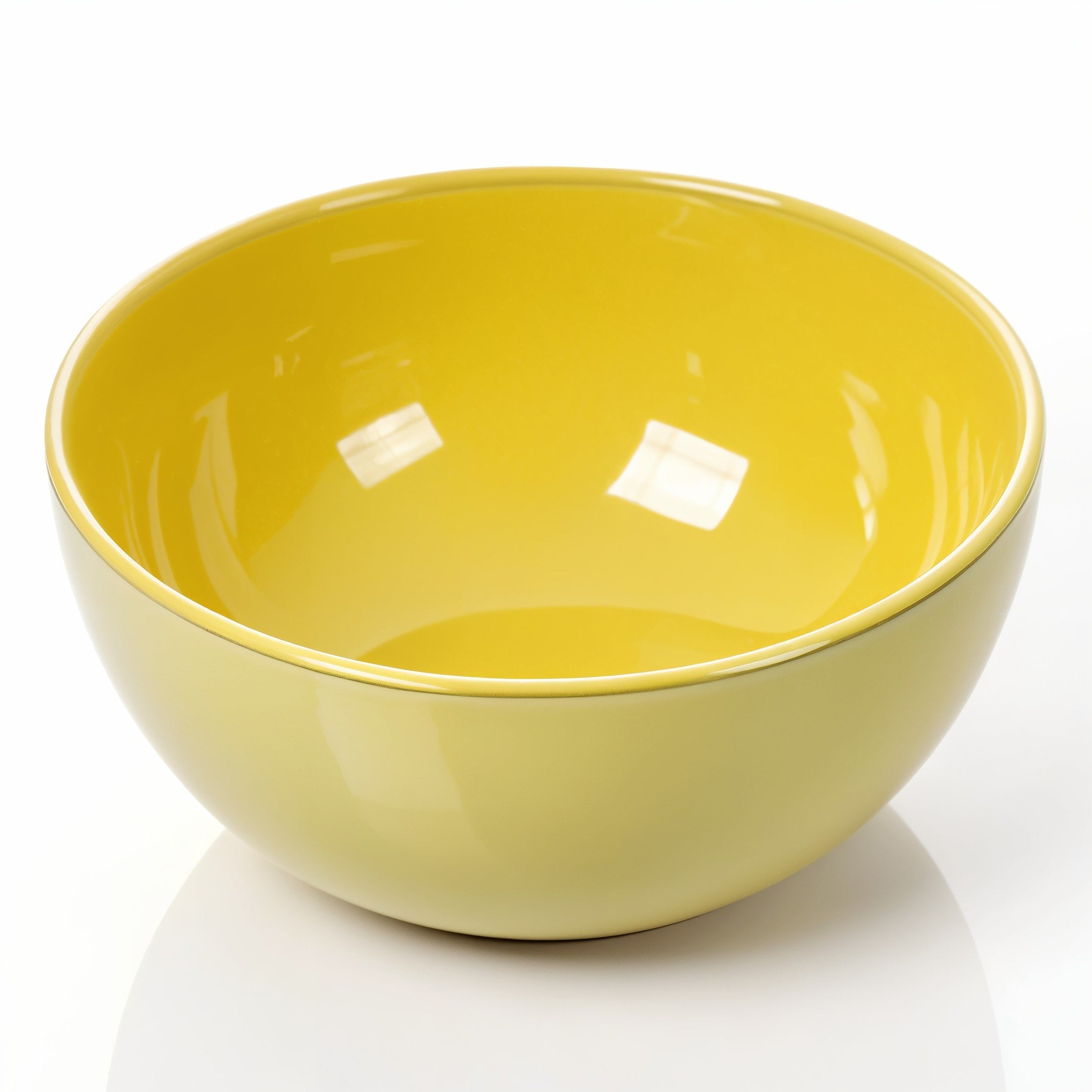 HAISENBERG miska ceramiczna żółta półmatowa — widok z przodu