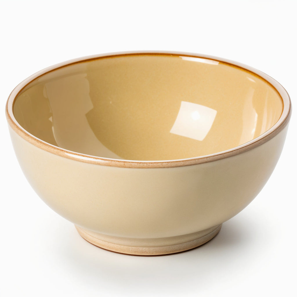 HAISENBERG miska ceramiczna jasnobeżowa — widok z przodu