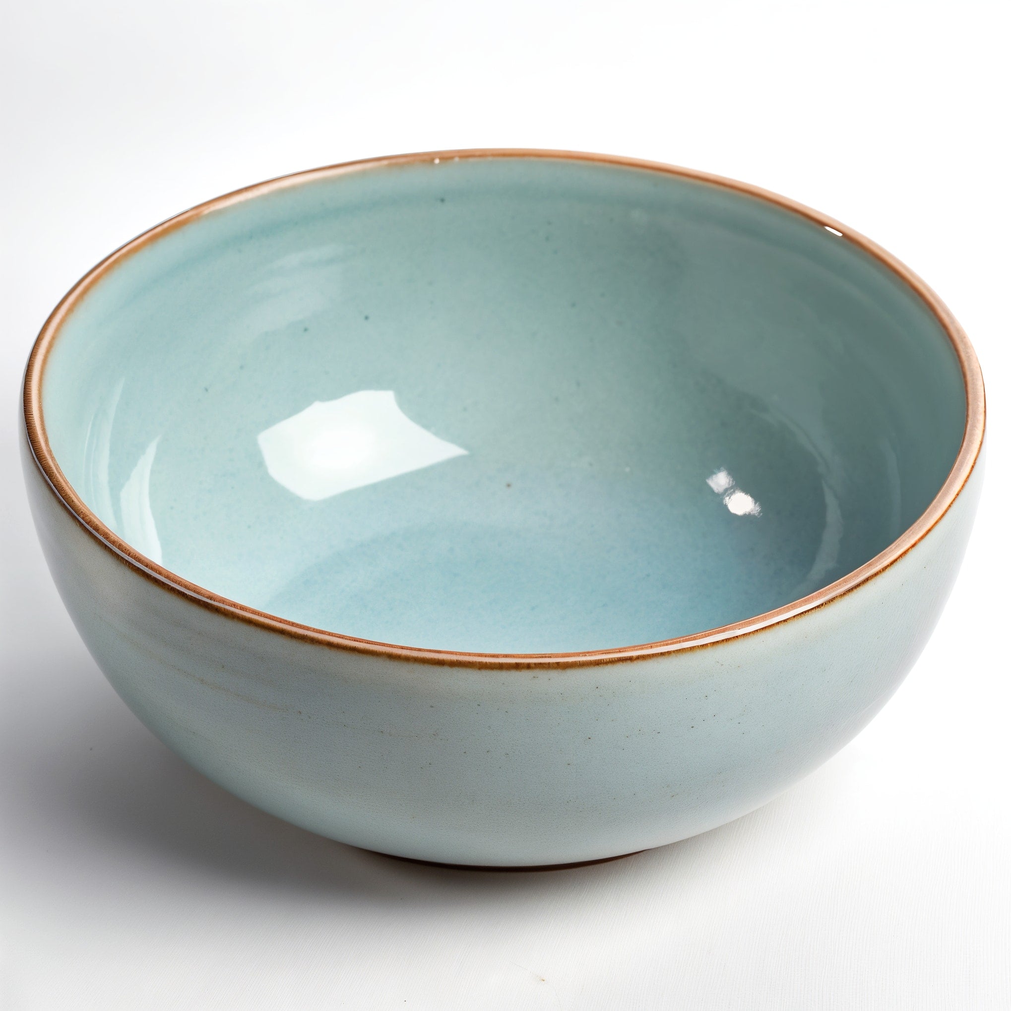 HAISENBERG miska ceramiczna niebieska półmatowa — widok z przodu