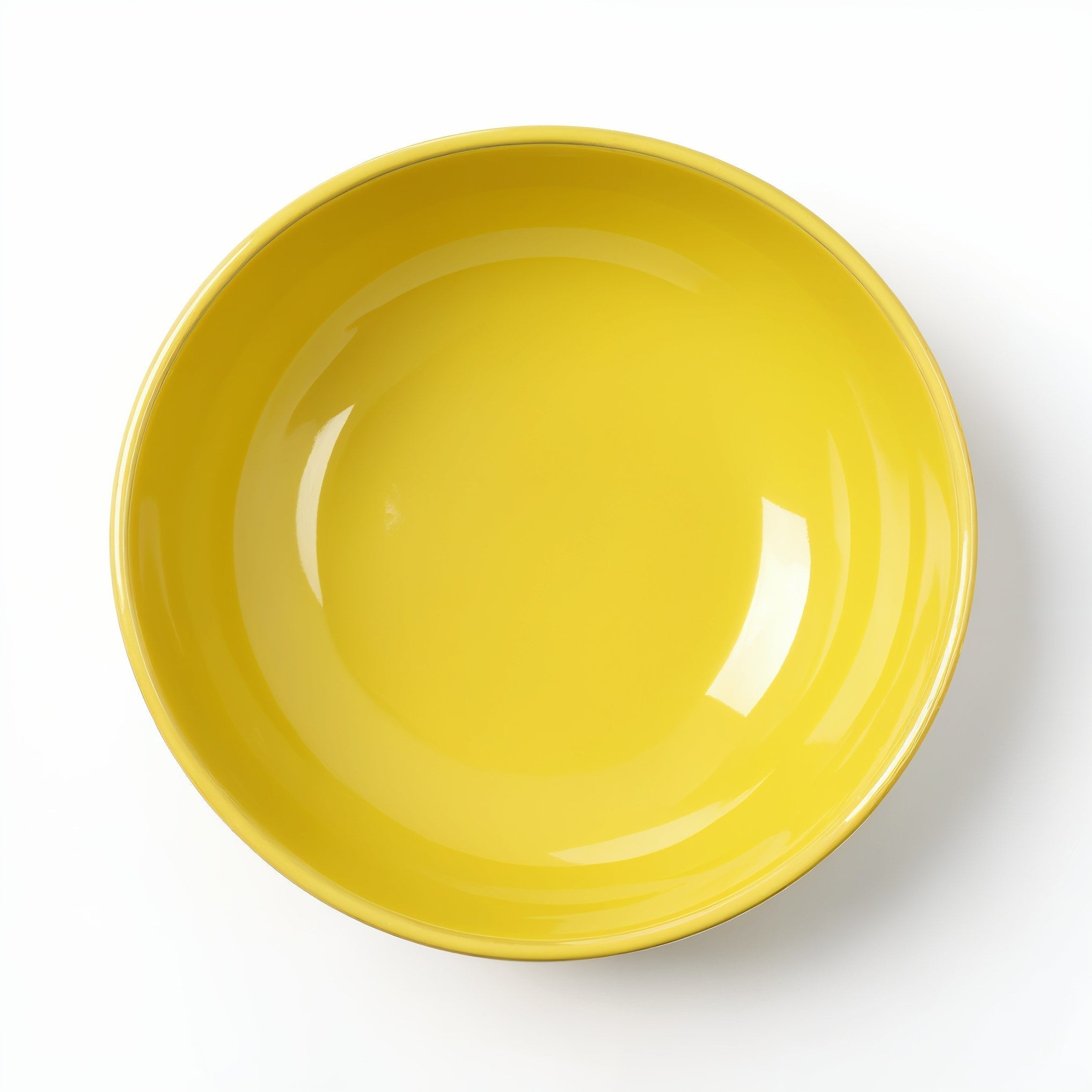 HAISENBERG miska ceramiczna żółta półmatowa — widok z góry