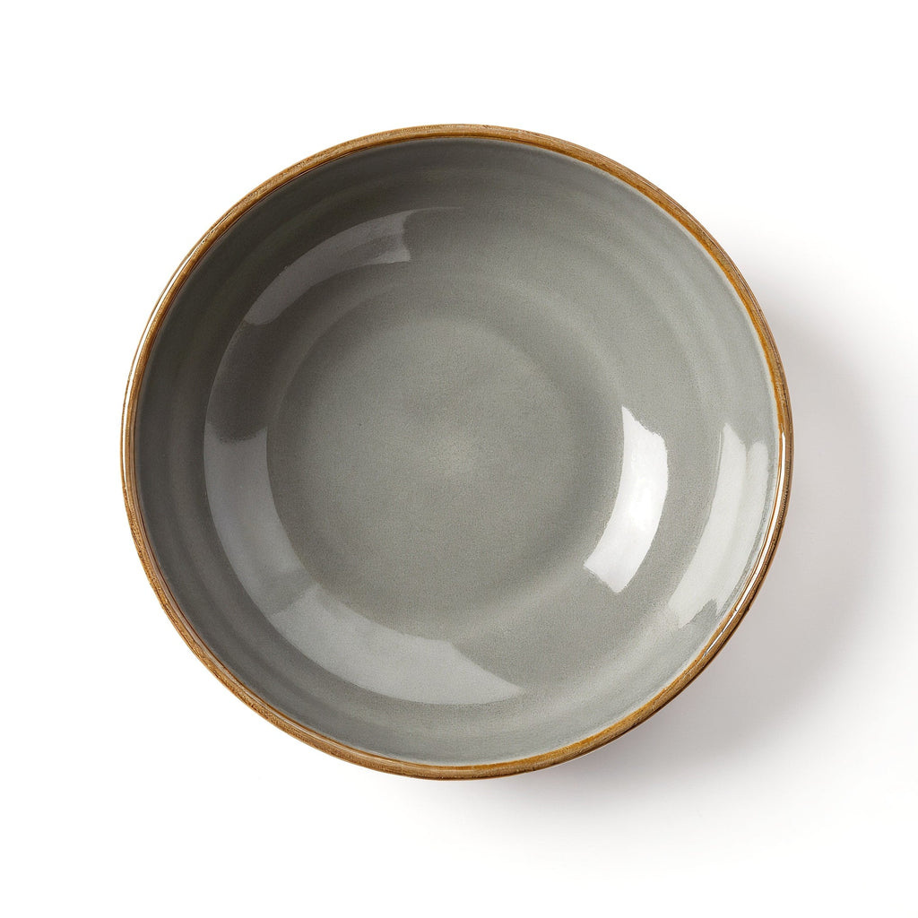 Miska ceramiczna szara — widok z góry