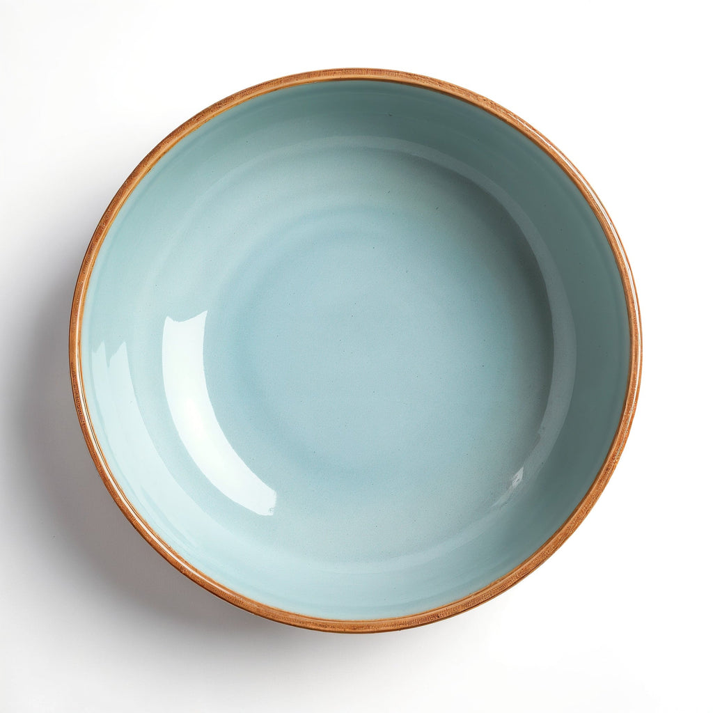 HAISENBERG miska ceramiczna niebieska półmatowa — widok z góry