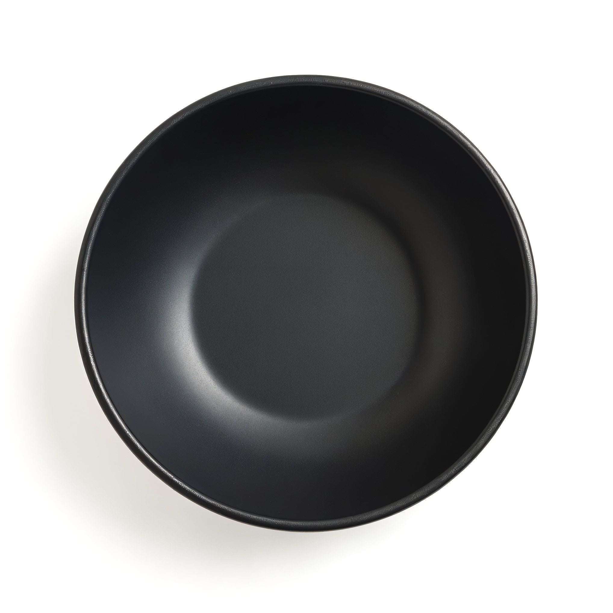 HAISENBERG miska ceramiczna czarna matowa — widok z góry