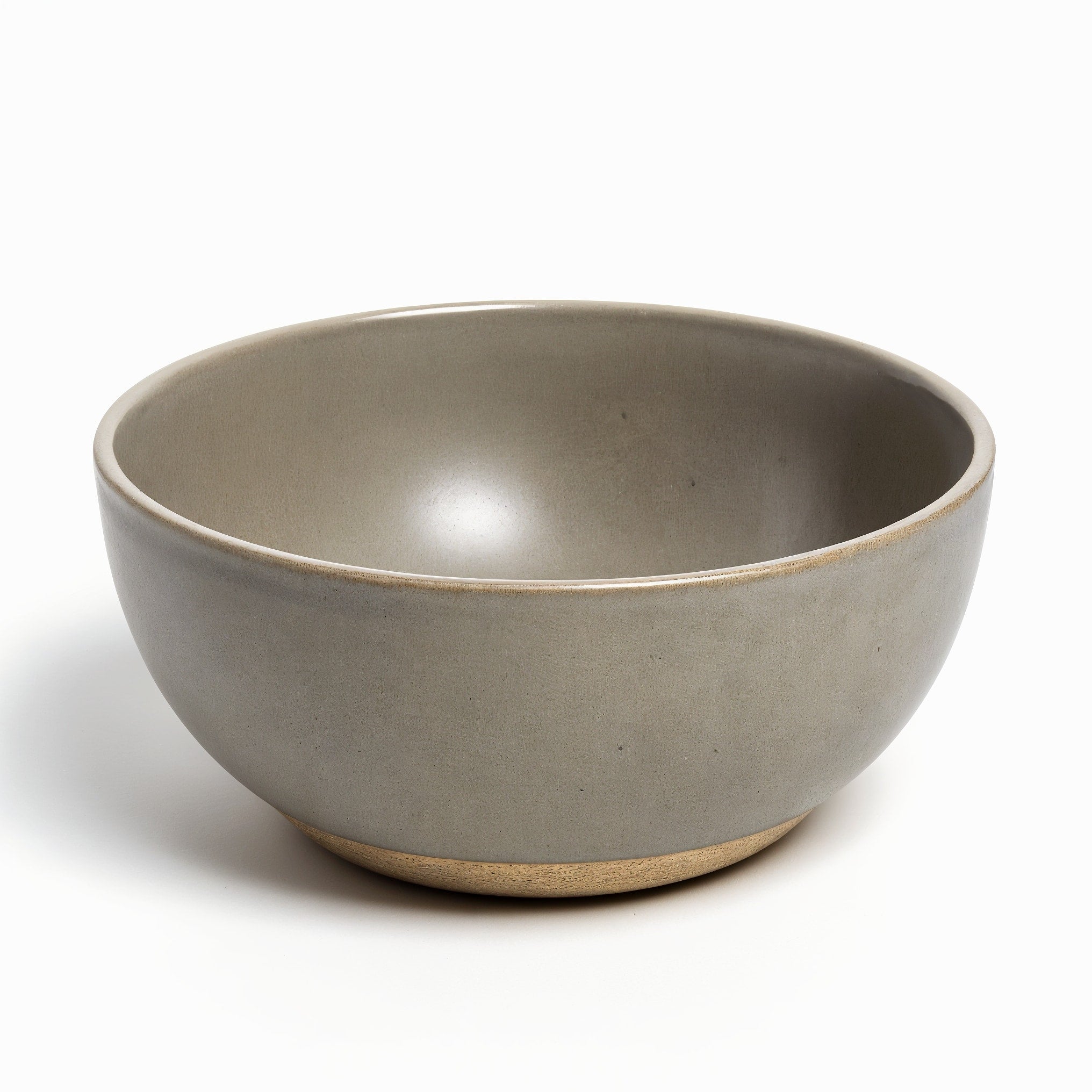 HAISENBERG miska ceramiczna matowa szara — widok boczny