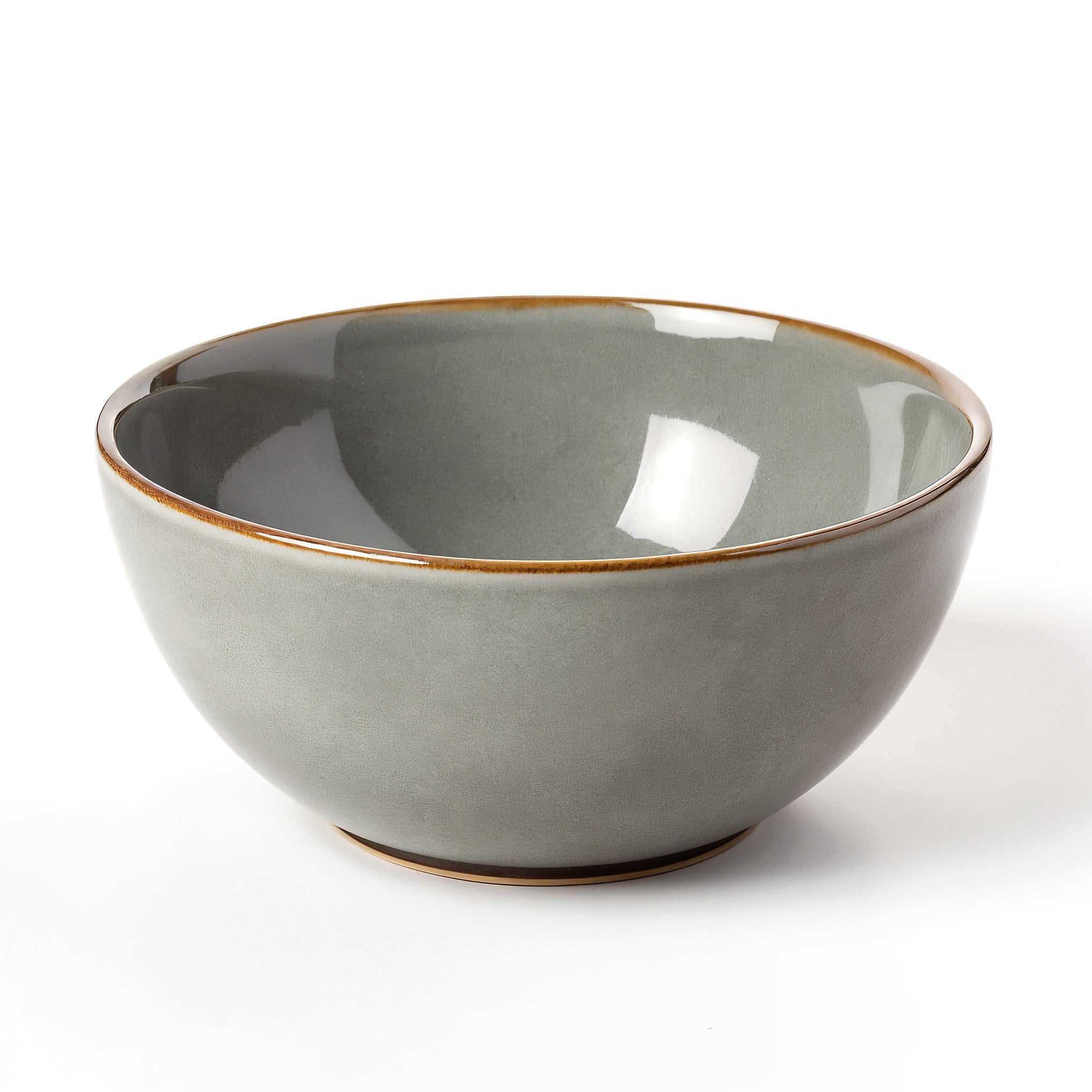 Miska ceramiczna szara — profil boczny