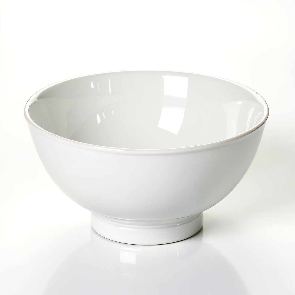 HAISENBERG miska ceramiczna biała błyszcząca — widok z góry do wewnątrz