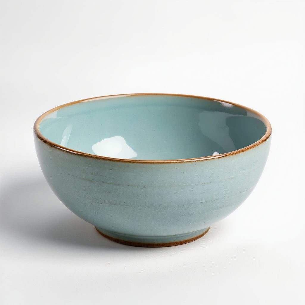 HAISENBERG miska ceramiczna niebieska półmatowa — widok z boku