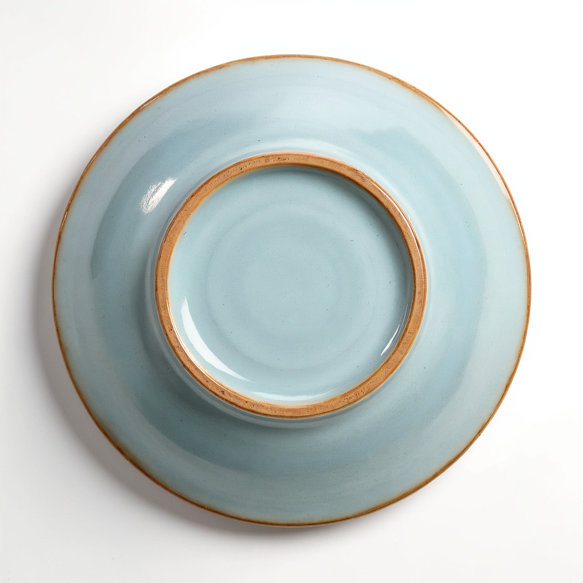 HAISENBERG miska ceramiczna niebieska półmatowa — widok spodu