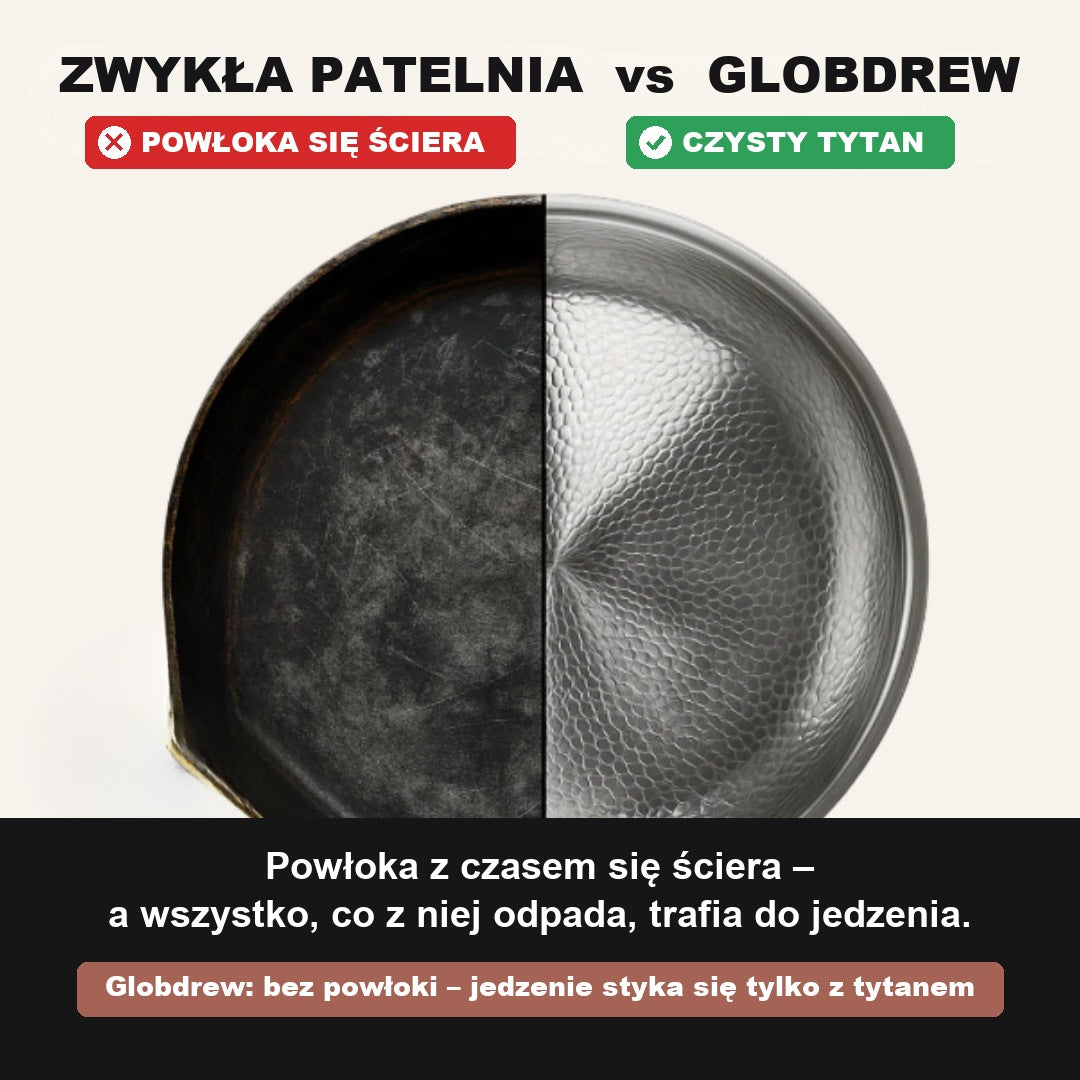 Patelnia Tytanowa Premium do Wszystkich Kuchenek - Gotuj Zdrowiej i Trwale