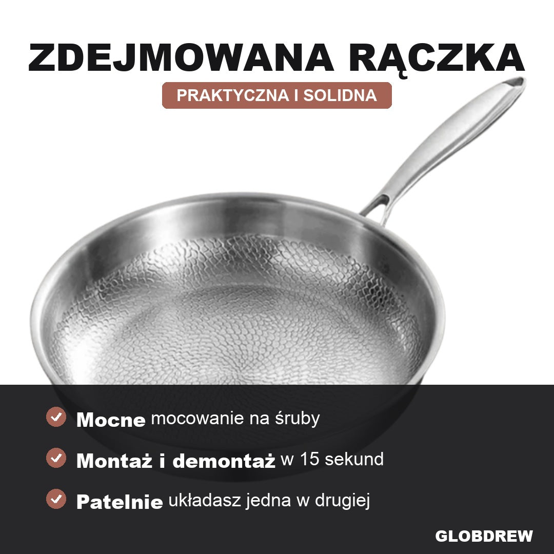 Patelnia Tytanowa Premium do Wszystkich Kuchenek - Gotuj Zdrowiej i Trwale