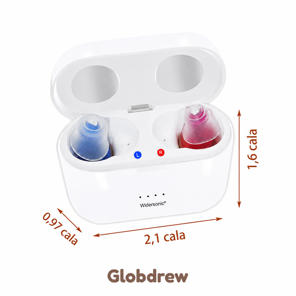 Szczegóły ergonomicznego, anatomicznego kształtu aparatu słuchowego ClearPro