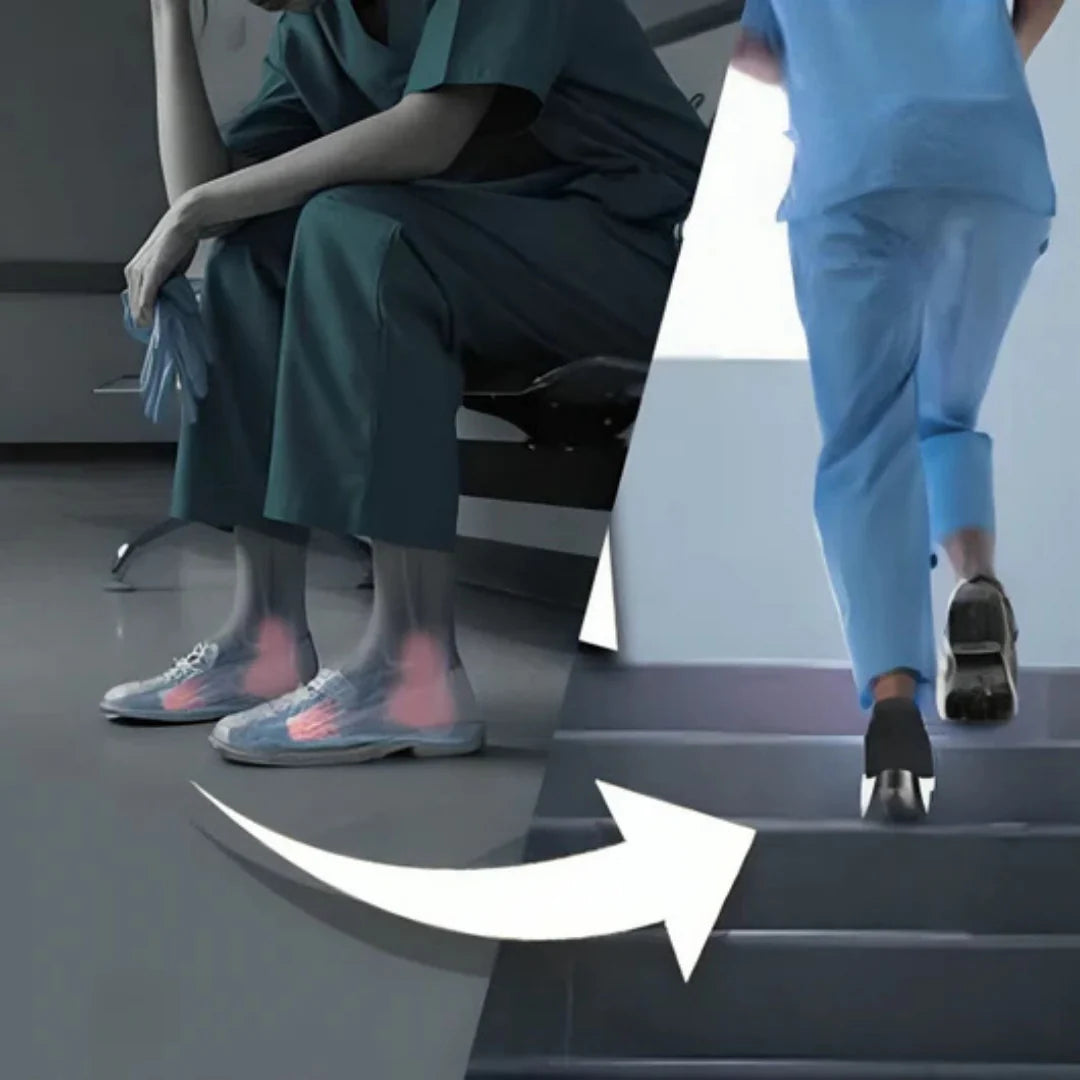 Kobieta nosząca buty Orthofit podczas aktywności fizycznej