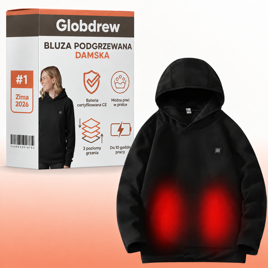 Bluza podgrzewana damska Globdrew X – 3 tryby grzewcze, do 10 h