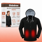 Bluza podgrzewana męska Globdrew X – 3 strefy grzewcze, wodoodporna