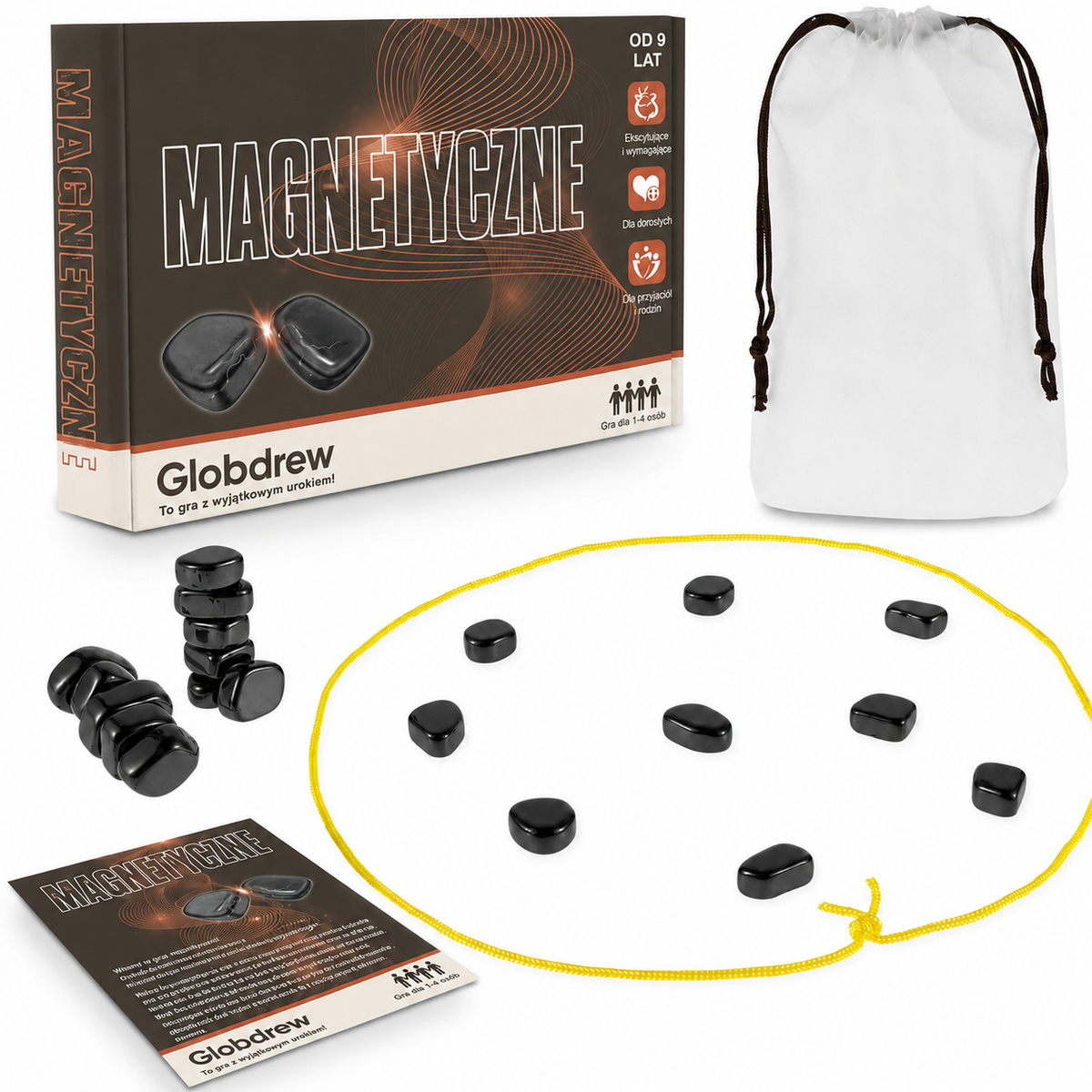 MagnetoChess™ kompletna magnetyczna szachownica z ustawionymi figurami gotowa do gry