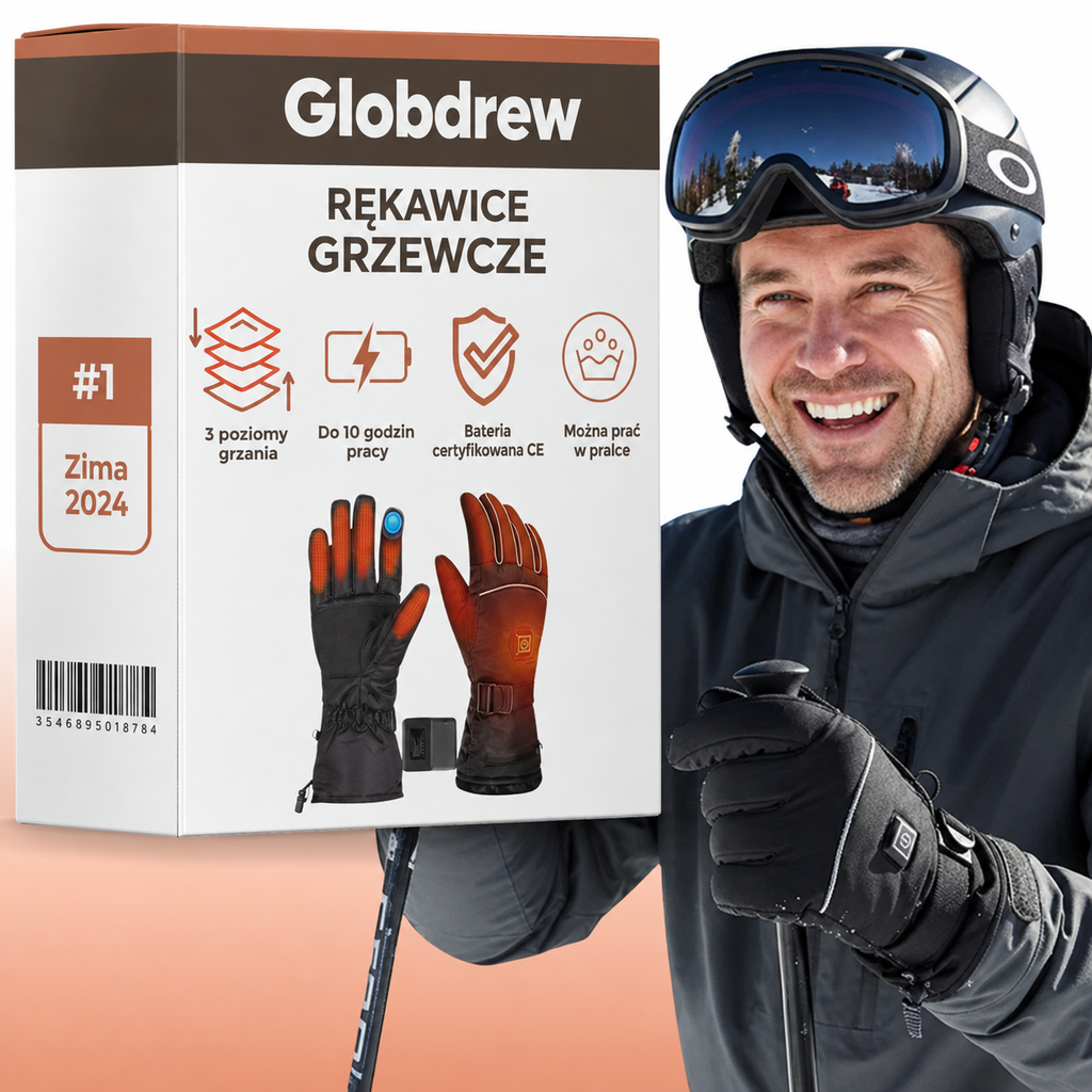 Rękawice Grzewcze Globdrew X z zaawansowanym systemem ogrzewania dla maksymalnego komfortu w zimie