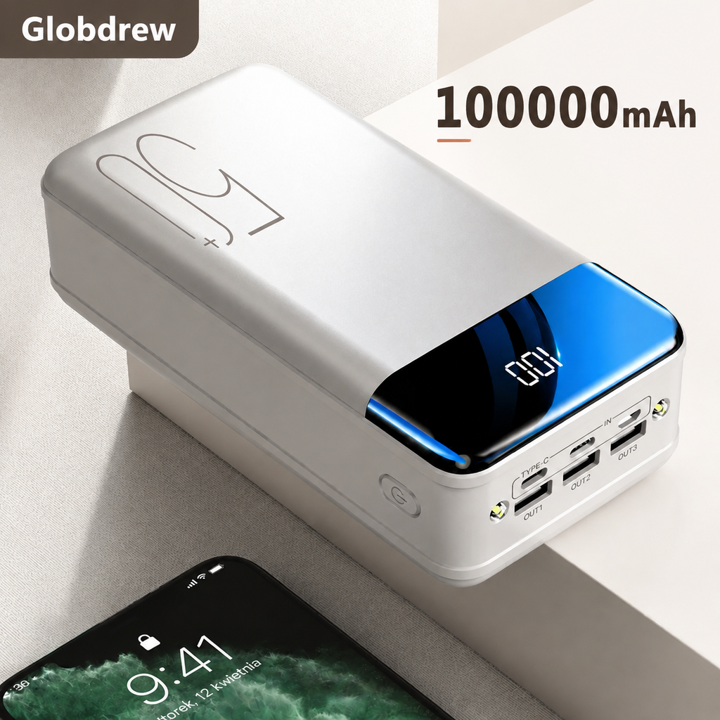 Powerbank TitanCharge ładuje jednocześnie smartfon oraz tablet za pomocą kabli USB