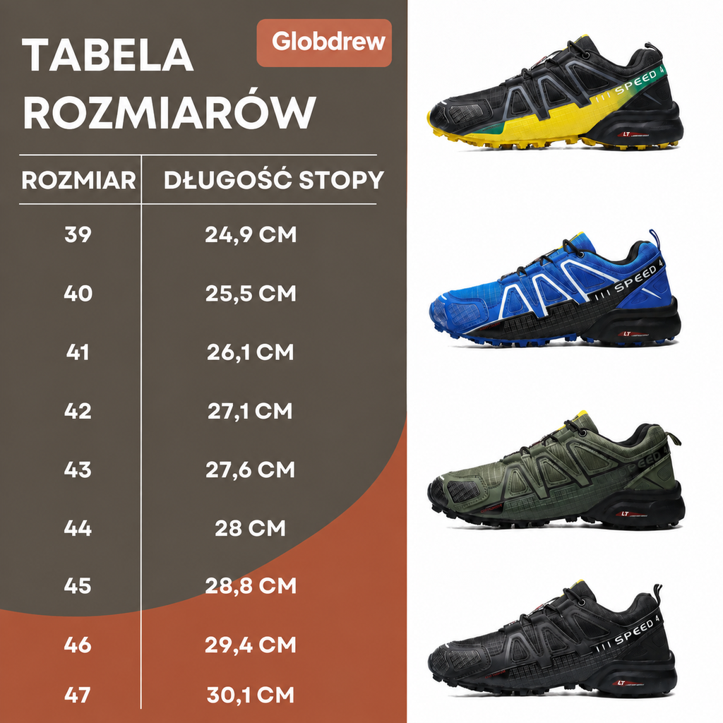 SpeedCross IV — kompletny zestaw obuwia z praktyczną torbą na sznurowadła QuickLace