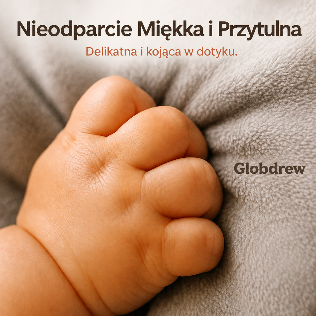 Maluch przytulający miękką poduszkę słonia w trakcie zabawy