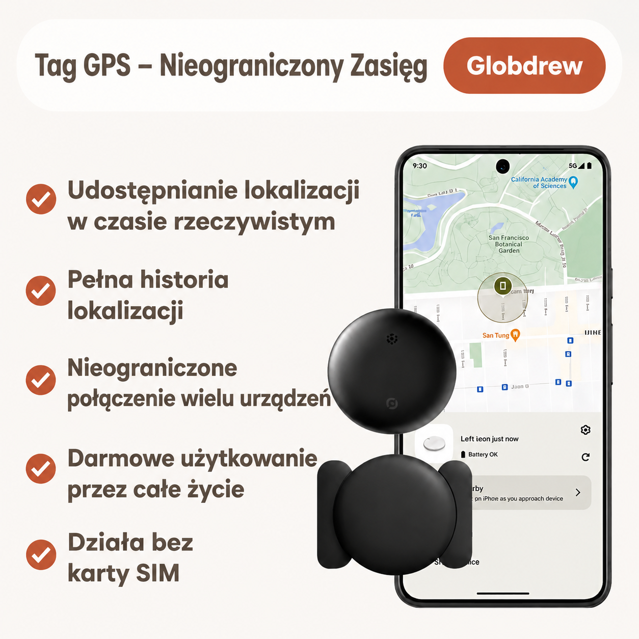Tracker GPS dla seniorów wraz z aplikacją mobilną wyświetlającą pozycję w czasie rzeczywistym