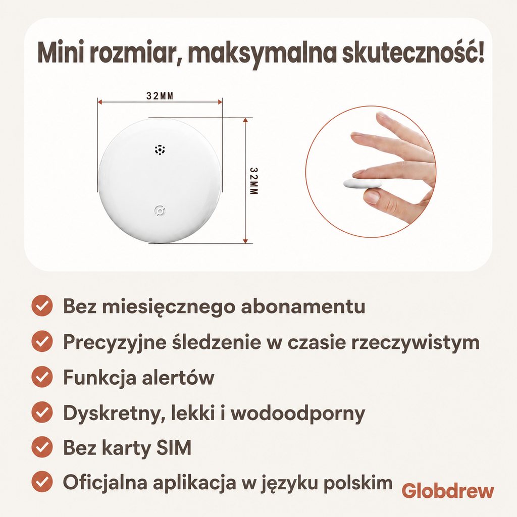 Tracker GPS dla zwierząt domowych z monitorowaniem na żywo widocznym na ekranie smartfona