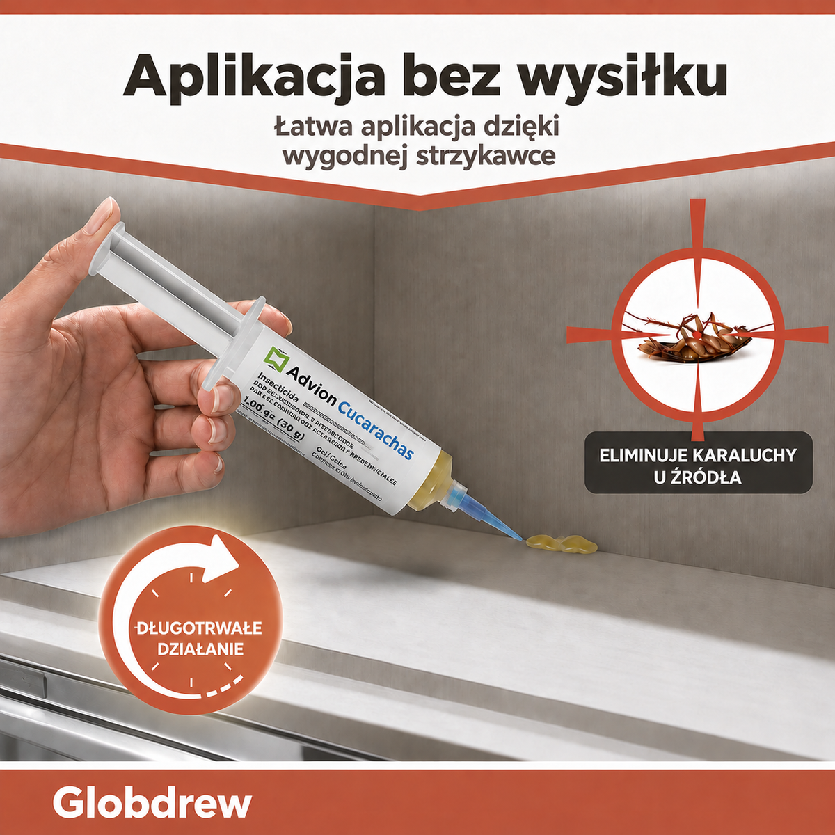 Żel na karaluchy w strzykawce – profesjonalna przynęta do eliminacji szkodników
