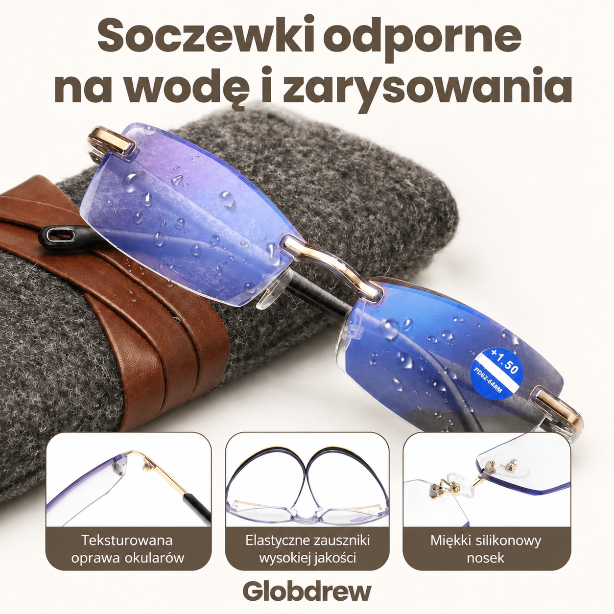 Wielofunkcyjne okulary z automatycznym zoomem do czytania, prowadzenia pojazdu i codziennych czynności