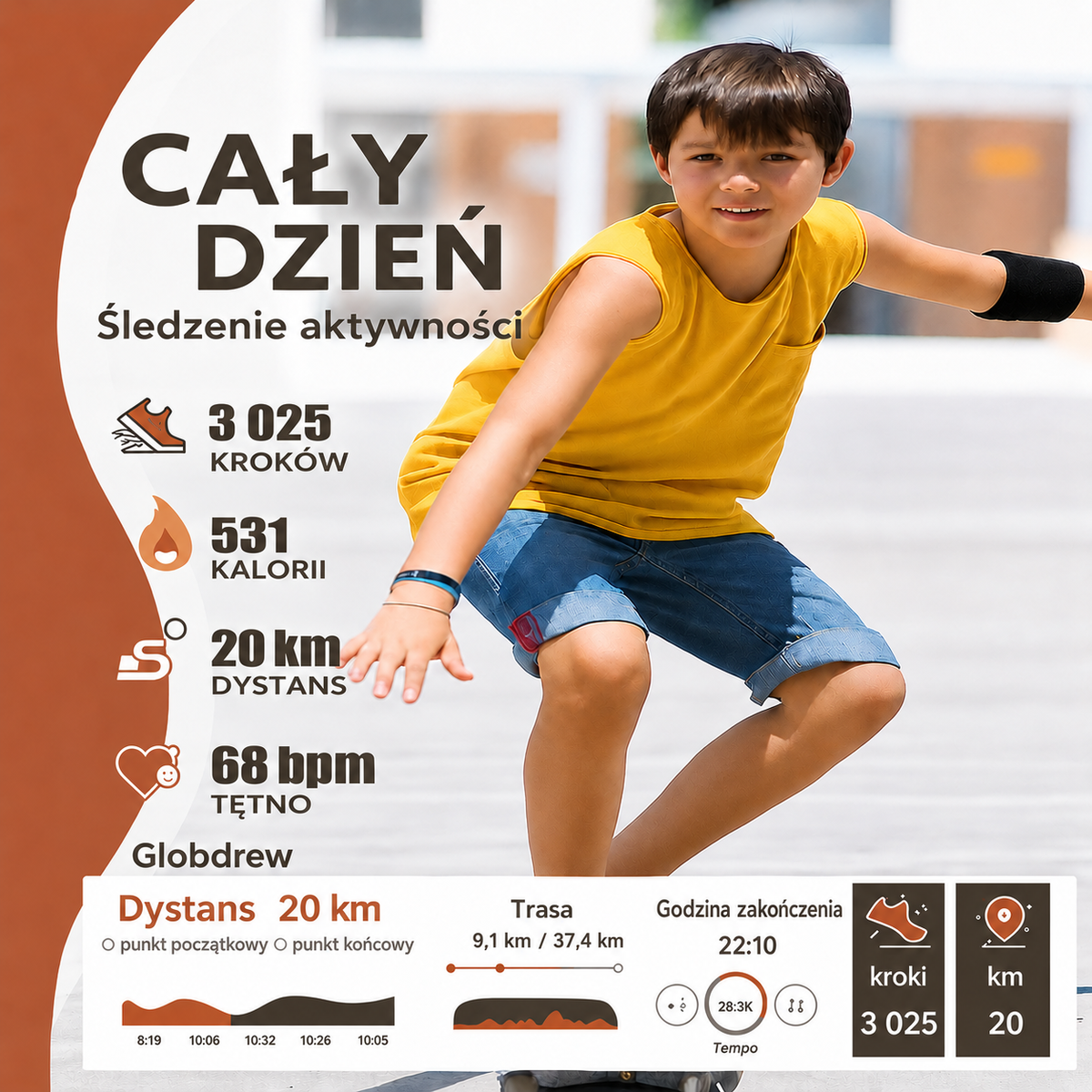 Smartwatch sportowy dla dzieci z GPS i pomiarem tętna