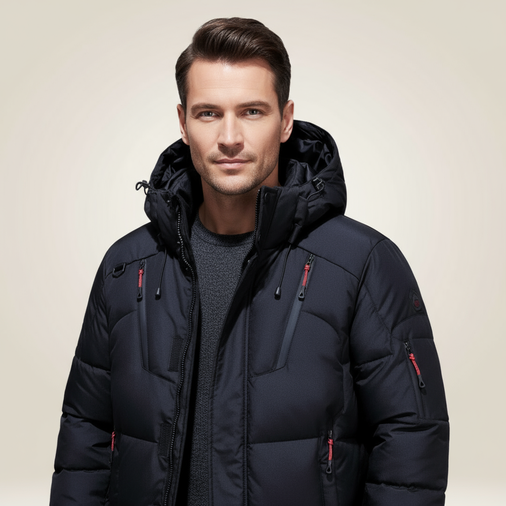 Parka Nordfall z wyściółką polarową – zbliżenie na miękkie, ciepłe wnętrze z polaru