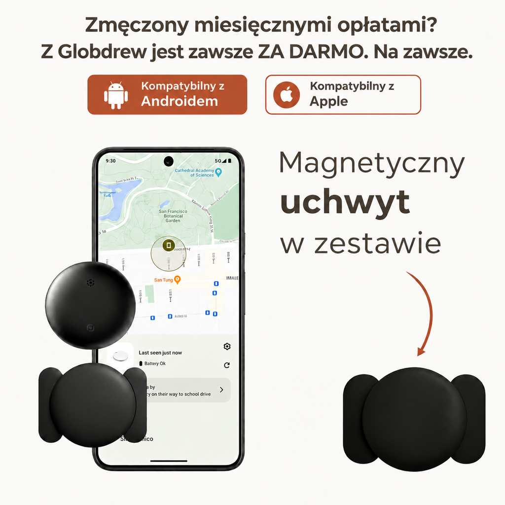 Tracker GPS dla seniorów bez abonamentu – iPhone i Android