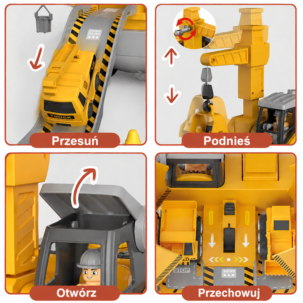 Klocki konstrukcyjne Junior Engineer – edukacyjny zestaw budowlany Montessori dla dzieci