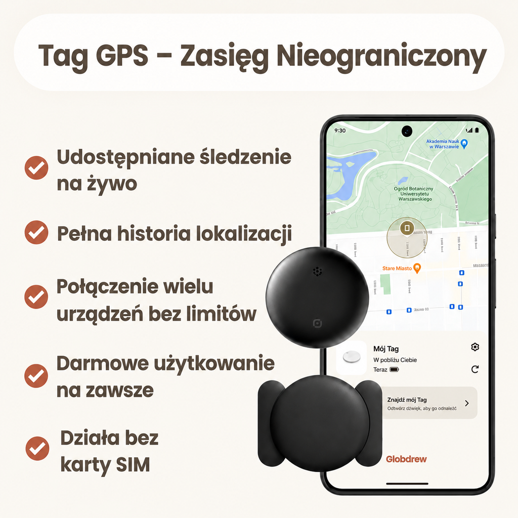 Wodoodporny tracker GPS IP67 dla psów i kotów