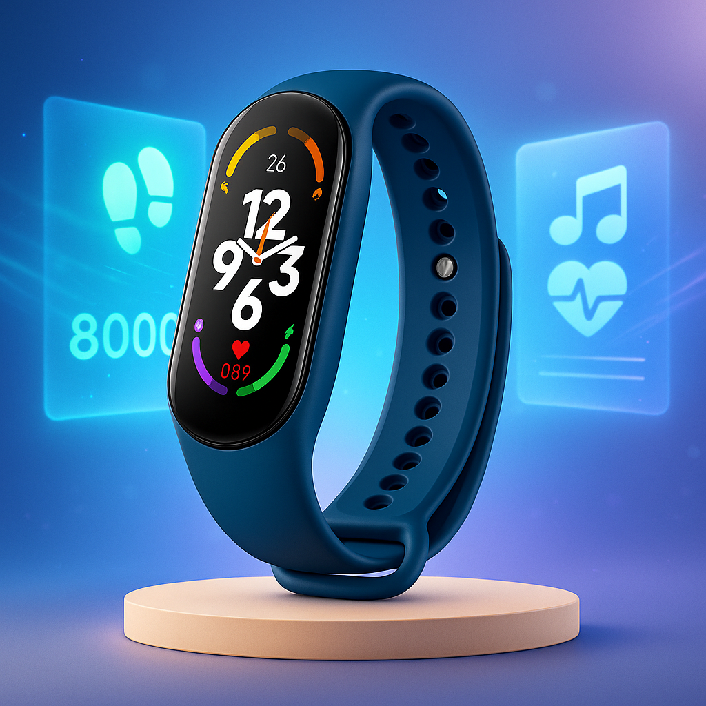 Czarny smartwatch dla dzieci z widocznym interfejsem i funkcjami zdrowotnymi