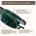 Eleganckie okulary progresywne z powłoką odpornią na zarysowania i odciski palców