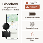 Komplet trackera GPS z uchwytami standardowym i magnetycznym oraz bateriami CR2032