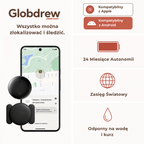 Zestaw trackera GPS z uchwytem standardowym, magnetycznym oraz bateriami zapasowymi