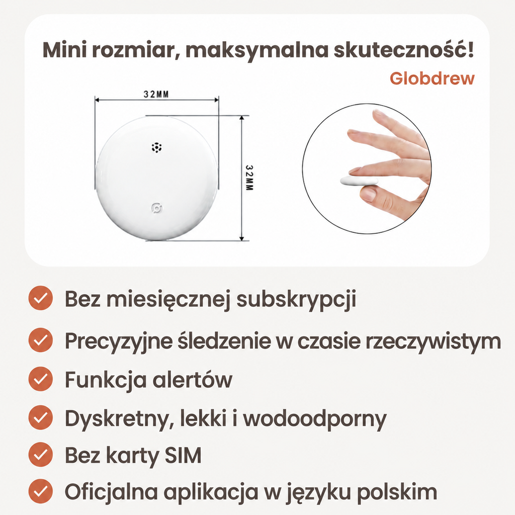 Komplet trackera GPS dla dzieci z bateriami CR2032 oraz uchwytami w zestawie
