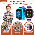 Zegarek GPS dla dzieci Globdrew dostępny w trzech kolorach: niebieskim, różowym i czarnym