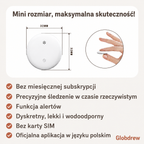 Dyskretny tracker GPS łatwy do ukrycia w pojeździe z alertami przemieszczenia