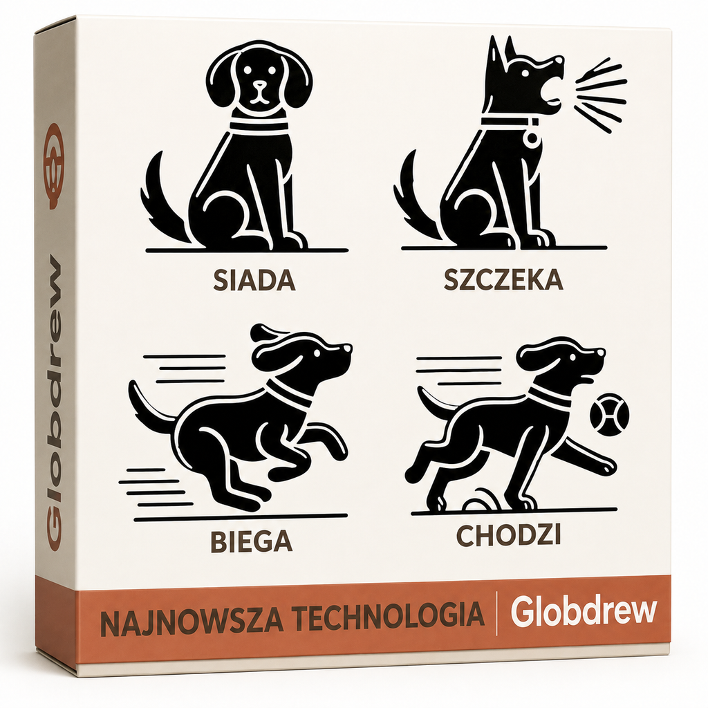 Nicoo robot piesek widziany od tyłu, z wyraźnie widocznym pluszowym ogonem