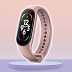 Różowy smartwatch dziecięcy z otwartym menu funkcji sportowych