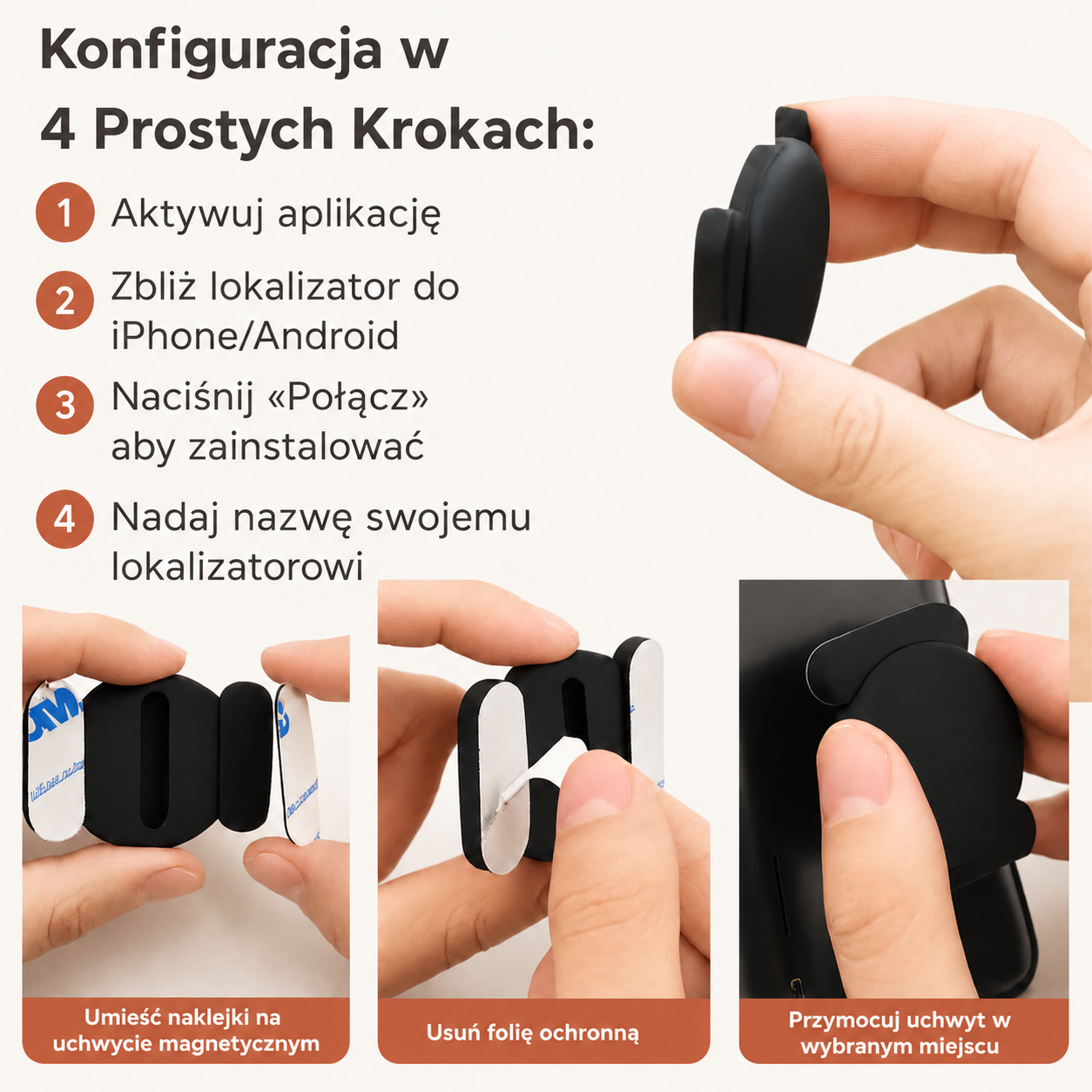 Aplikacja mobilna trackera GPS przedstawiająca bezpieczne strefy oraz powiadomienia