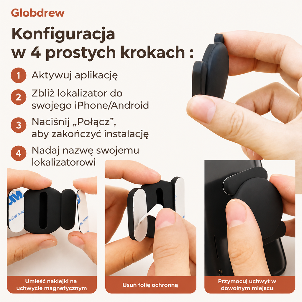 Aplikacja monitoringu zwierząt na smartfonie wyświetlająca mapę lokalizacji