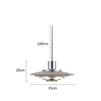 Aluminiowa lampa wisząca LED NovaLume do jadalni i kuchni