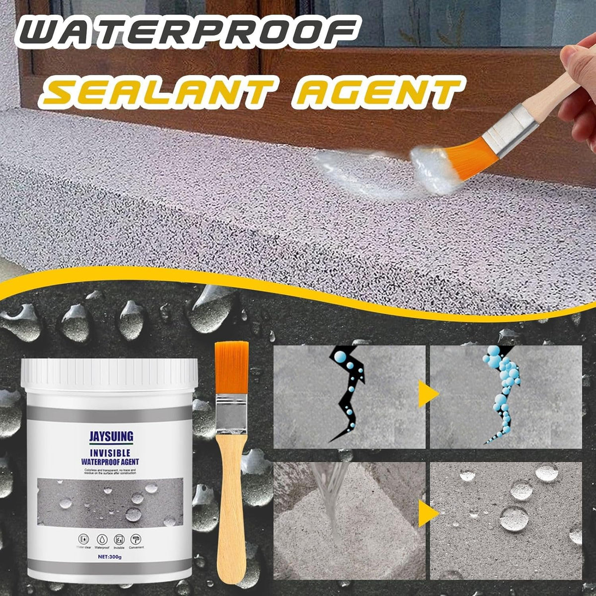 AquaSeal™ – ochrona przed przeciekami, uszczelnia wszystkie powierzchnie