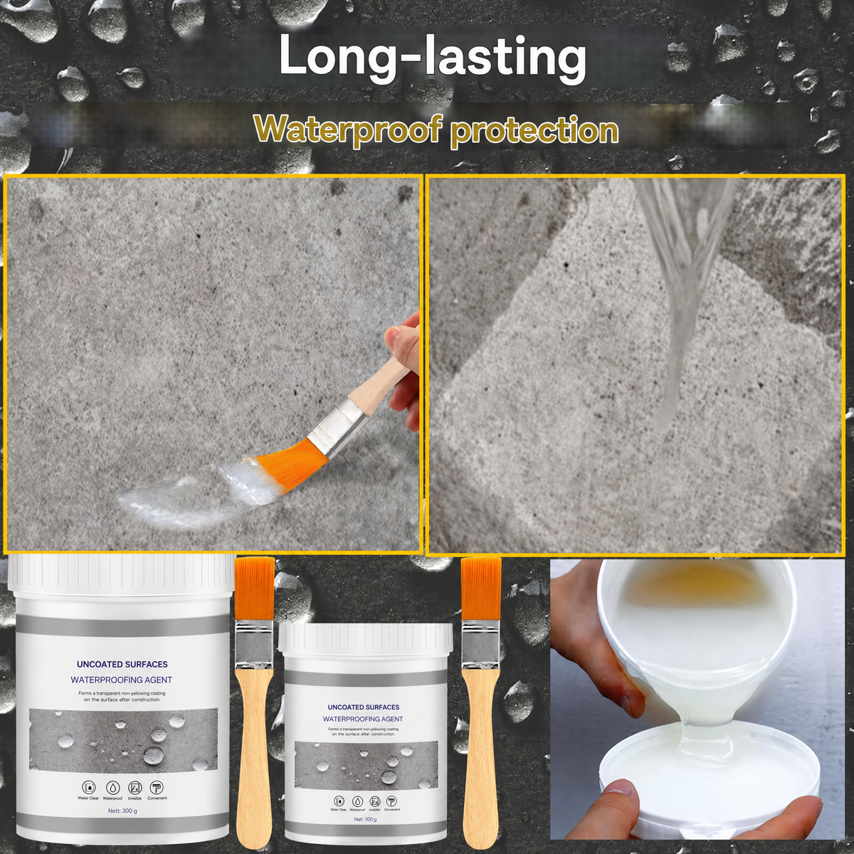 AquaSeal™ – ochrona przed przeciekami, uszczelnia wszystkie powierzchnie
