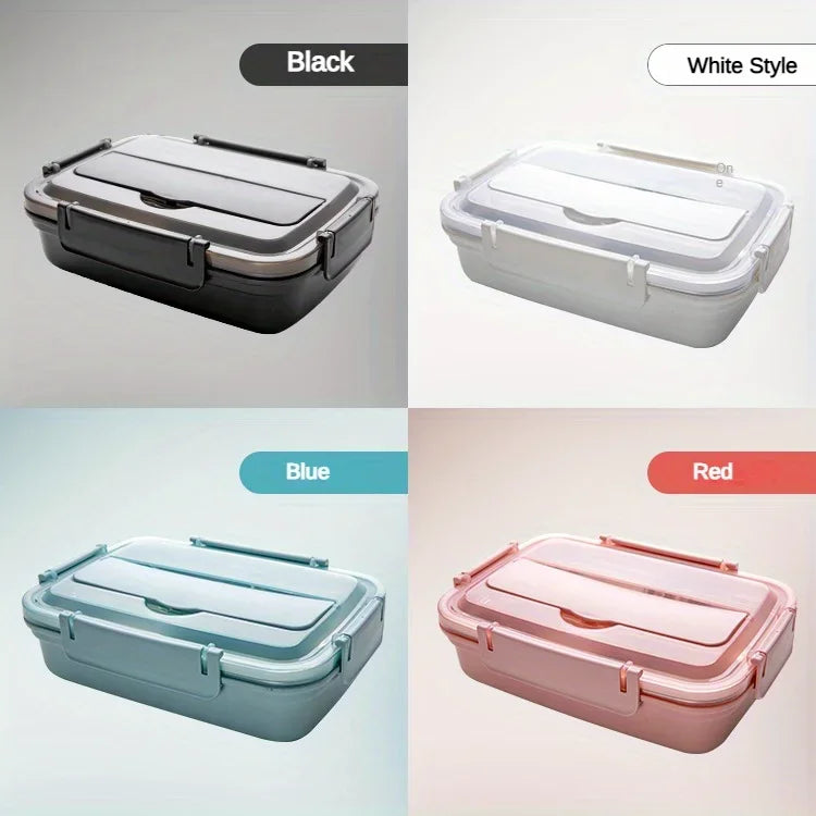 BentoBox – szczelny stalowy lunch box z trzema przegrodami